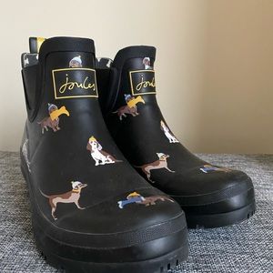 Joules Short Dog Printed Rain Boots